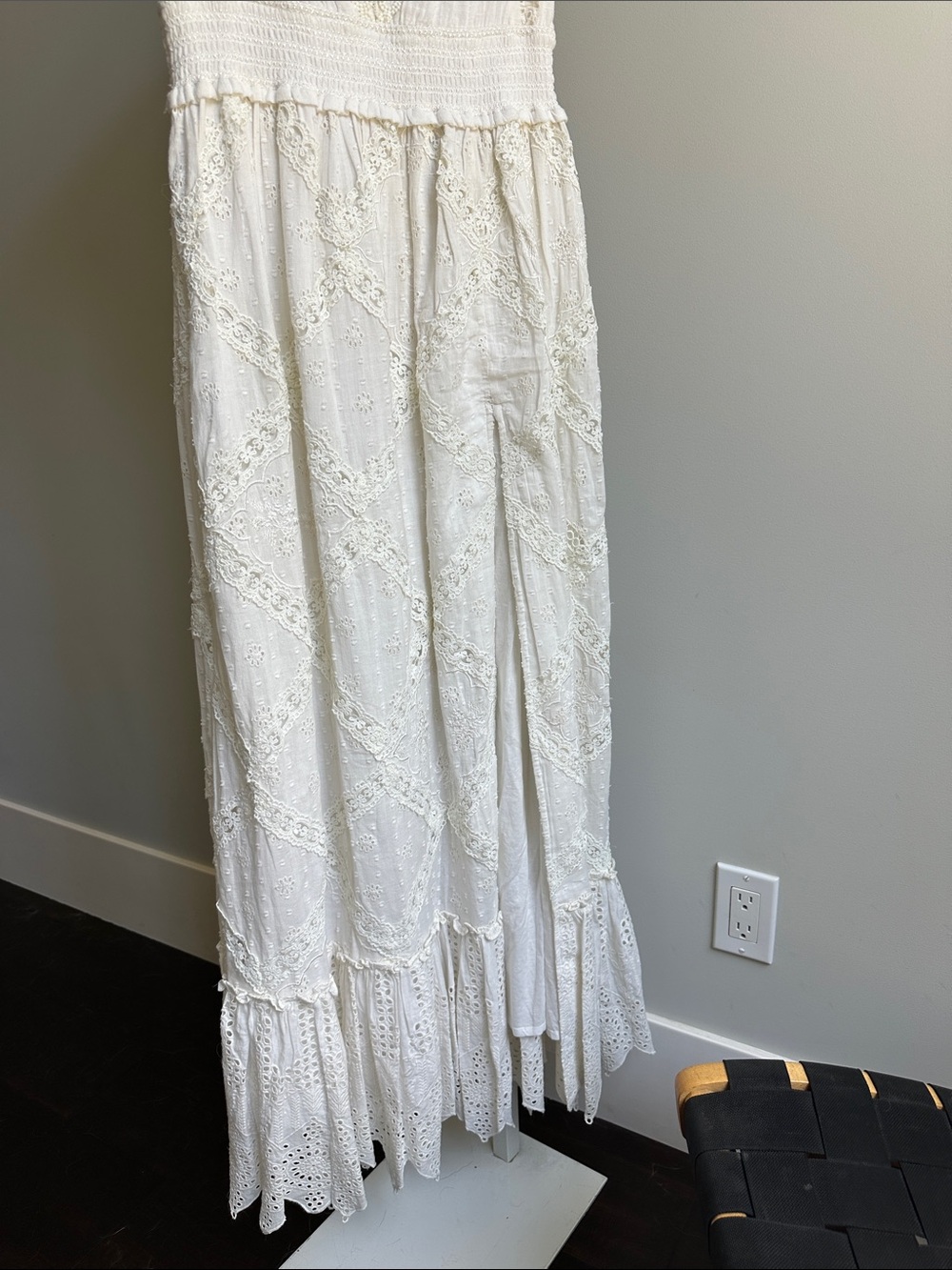 Hemant & Nandita Eyelet Maxi Dress Size M - Picture 7 of 11